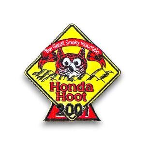 Vintage 2001 Honda Hoot Great Smoky Mountains Knoxville Tennessee Patch
